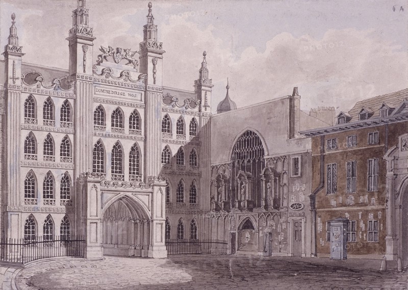 Guildhall, London, 1727. Artist: Anon