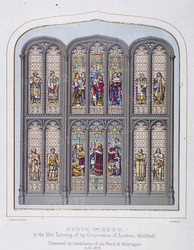 Guildhall Library, London, 1872. Artist: R Canton