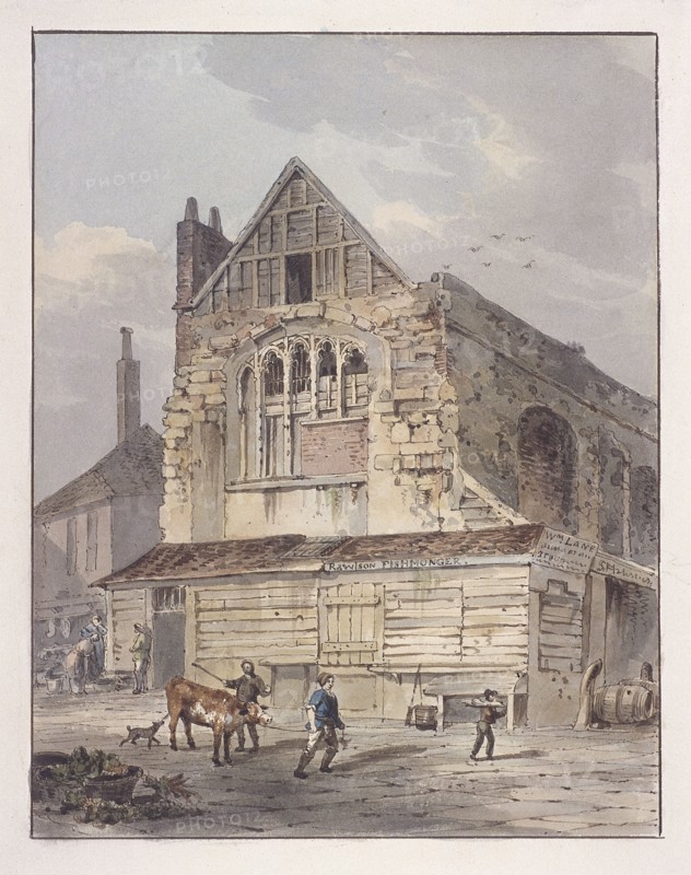 Leadenhall Chapel, London, c1810. Artist: George Shepherd