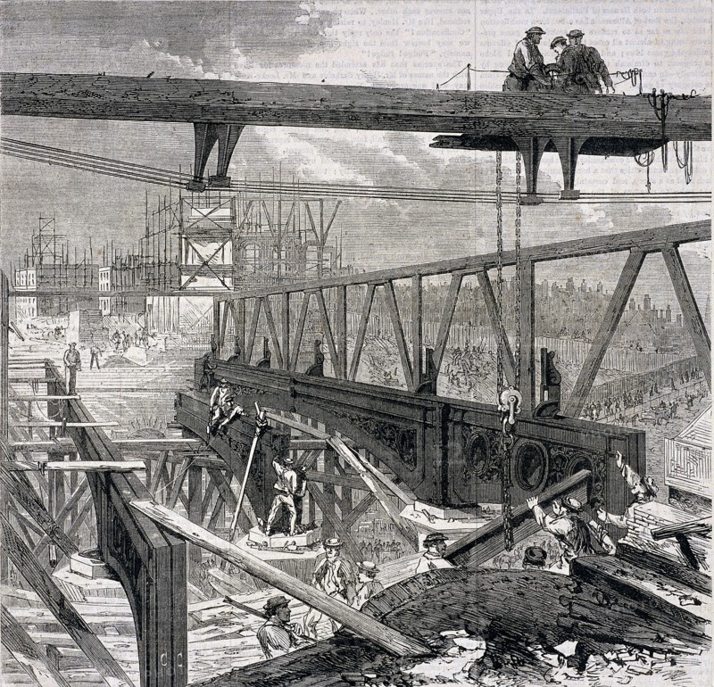 Holborn Viaduct, London, 1869. Artist: CC