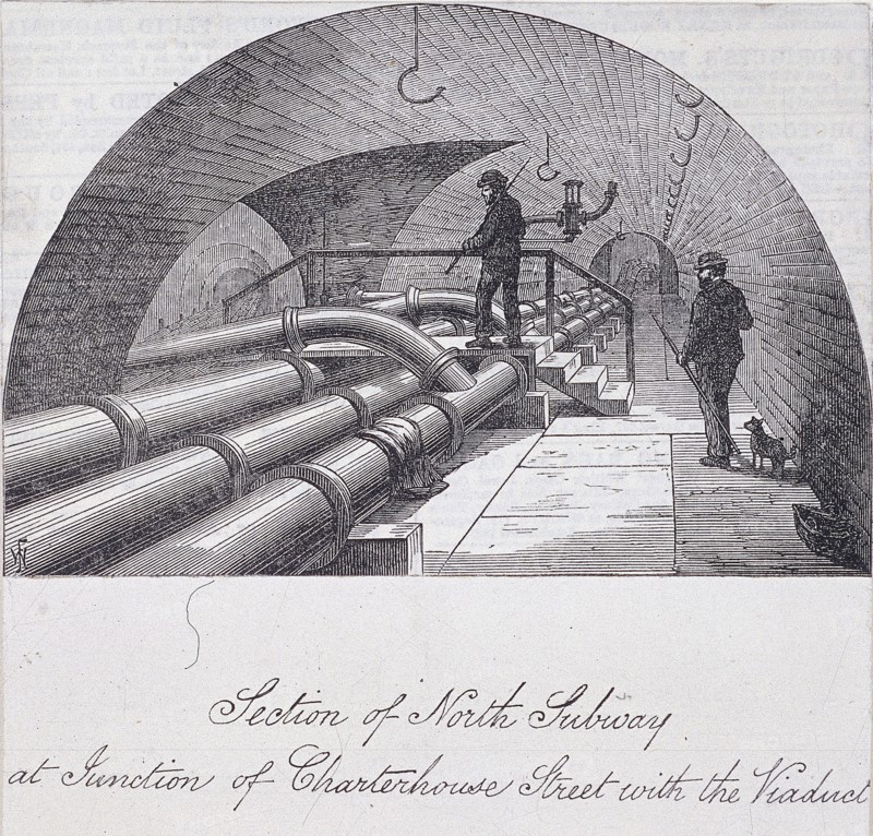 Holborn Viaduct, London, 1871. Artist: Anon