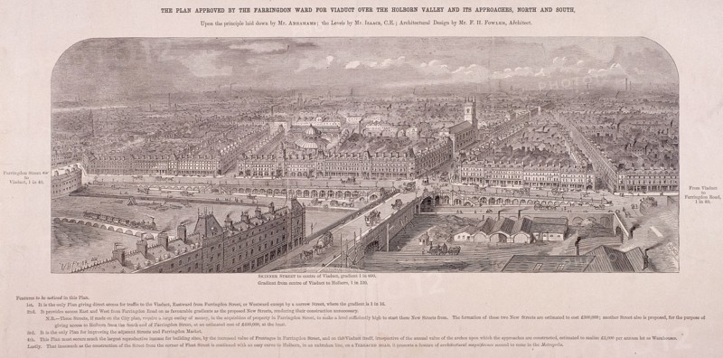 Holborn Viaduct, London, c1865. Artist: Young