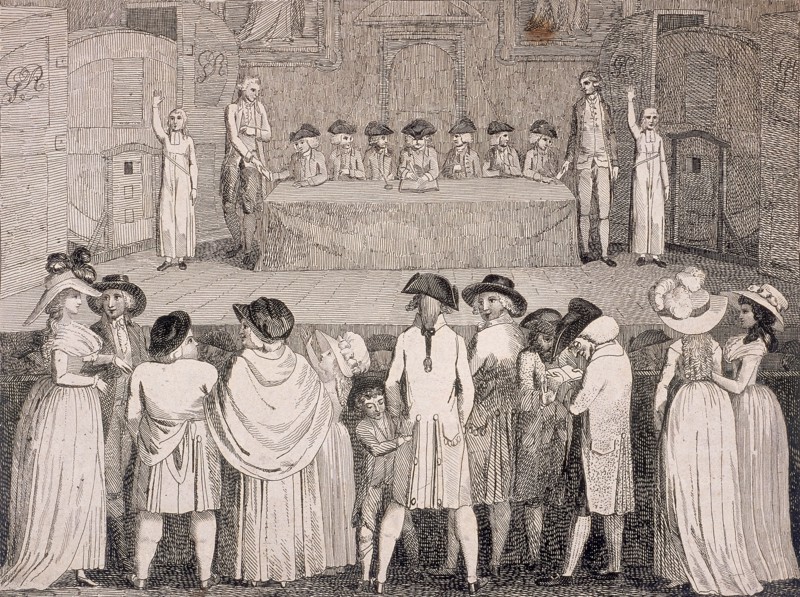 State Lottery at Guildhall, London, c1790. Artist: Anon