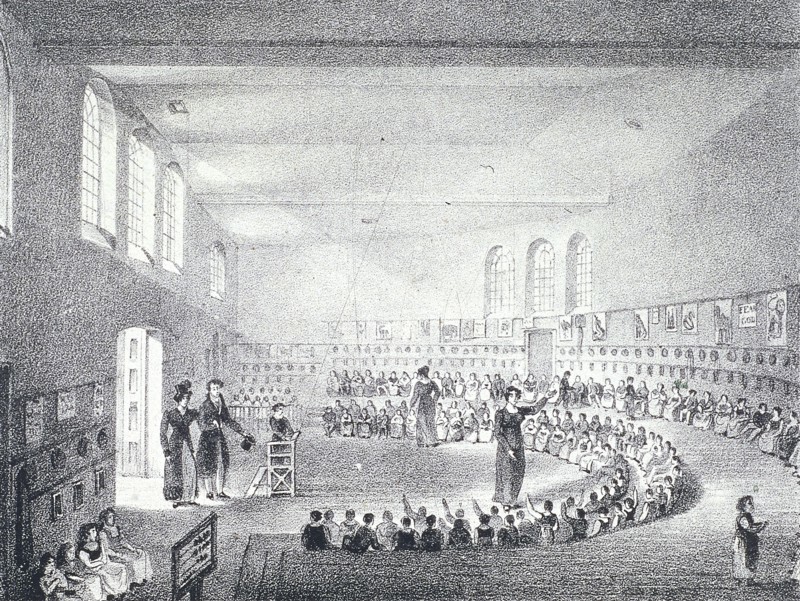City of London Infants' School, Liverpool Street, London, c1825. Artist: Anon