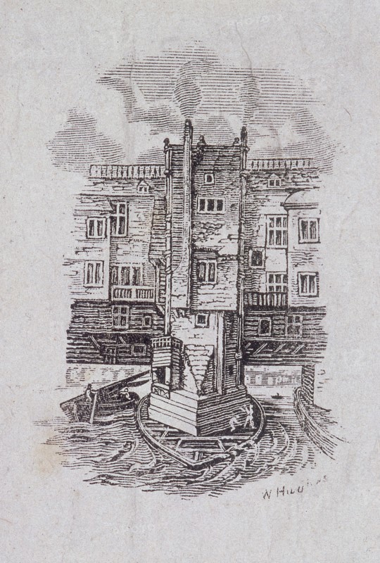 London Bridge (old), London. c1870. Artist: W Hughes
