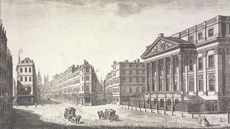 Mansion House (exterior), London, c1751. Artist: Anon
