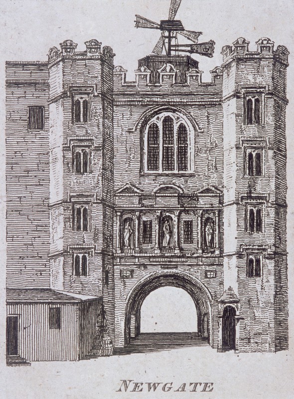 Newgate, London, c1760. Artist: Anon