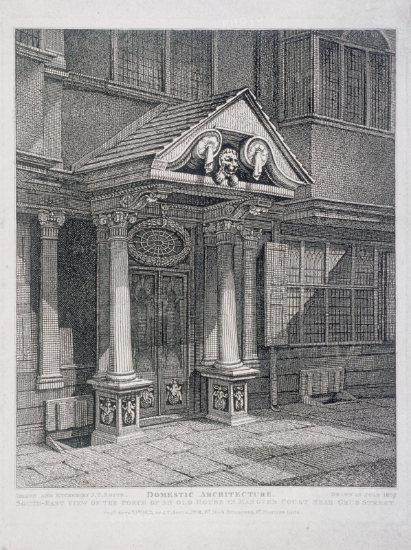 Milton Street, London, 1813. Artist: John Thomas Smith