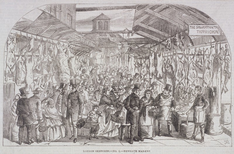 Paternoster Square, London, c1850. Artist: Anon
