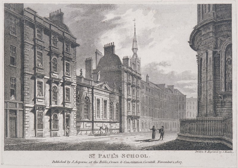 St Paul's School, London, 1807. Artist: Samuel Rawle