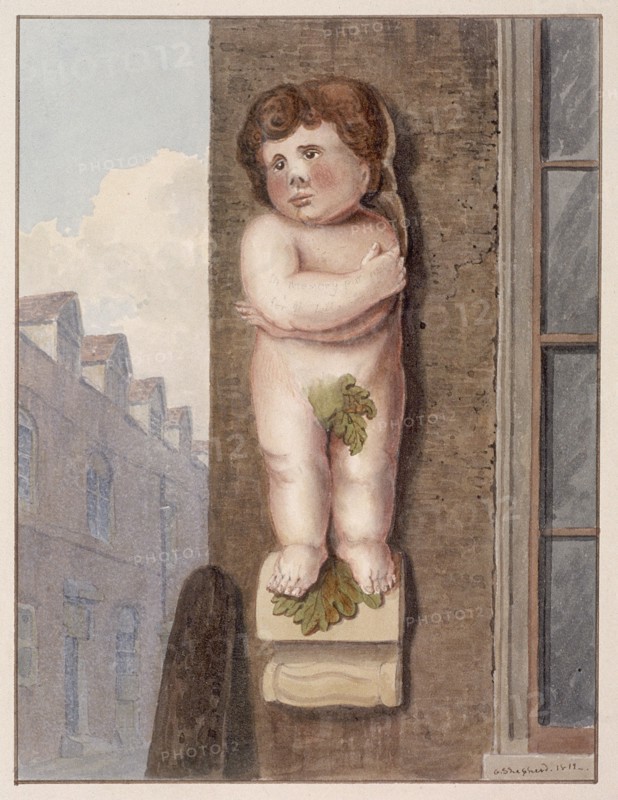 Pye Corner, London, 1812. Artist: George Shepheard