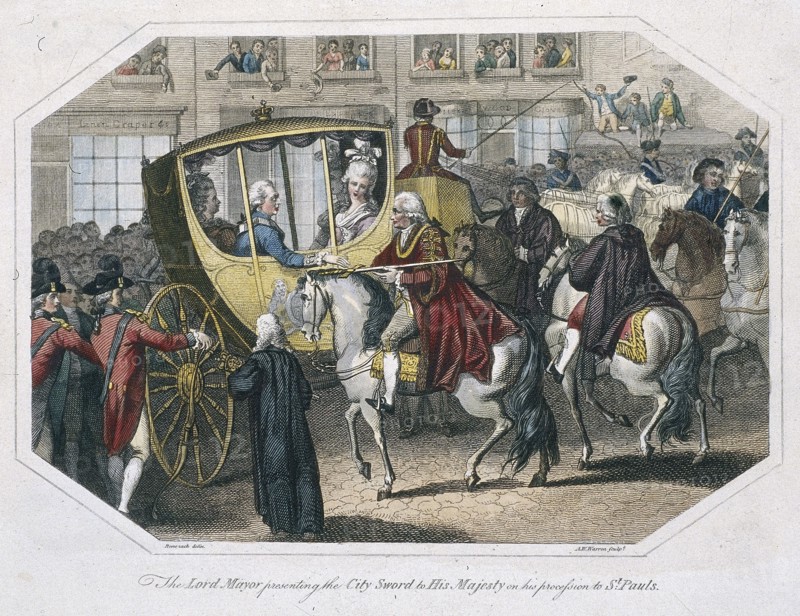 Temple Bar, London, 1804. Artist: AW Warren