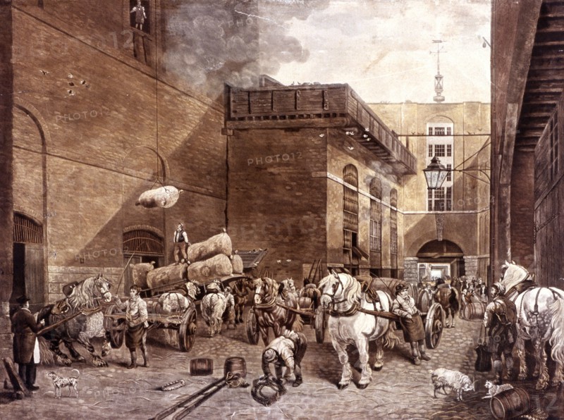 The Hour Glass Brewery, London, 1821. Artist: J Bromley