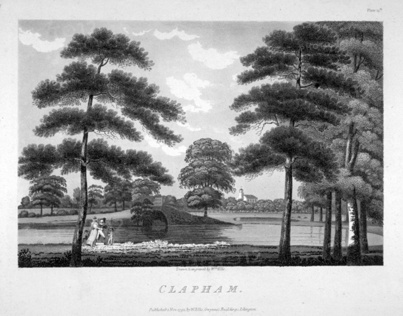 View of Clapham, London, 1792. Artist: William Ellis