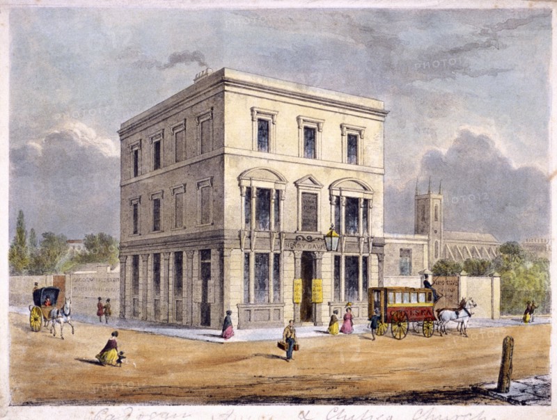 The Cadogan Arms Inn, King's Road, Chelsea, London, c1840. Artist: Anon