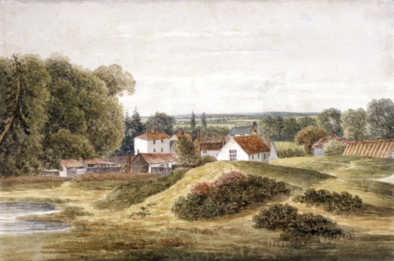 The Spaniards Inn, Hampstead Heath, Hampstead, London, c1820. Artist: John Cawthorn