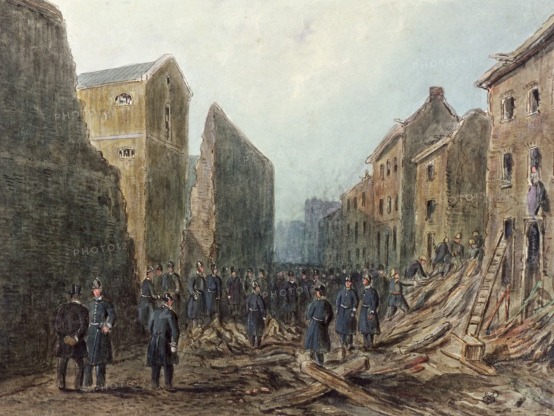 Corporation Row, Finsbury, London, c1867. Artist: Anon