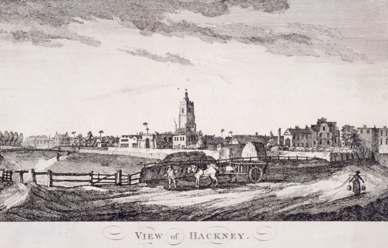 General view of Hackney, London, c1800. Artist: Anon
