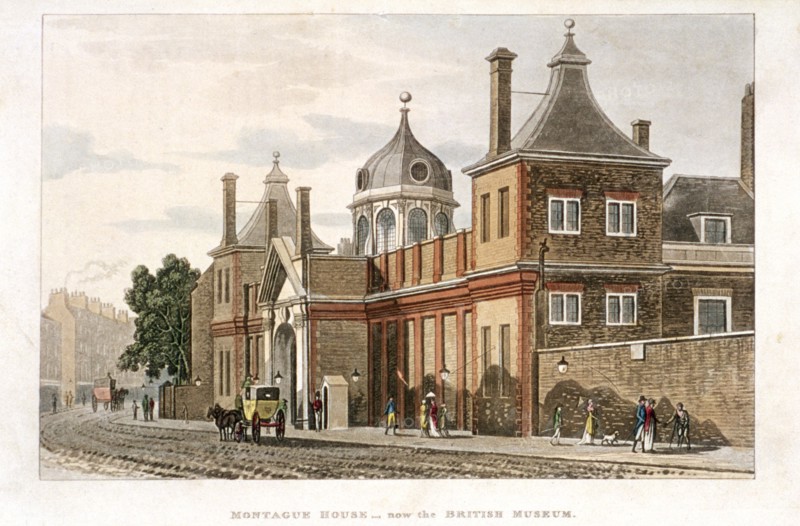 British Museum, Holborn, London, c1810. Artist: Rudolph Ackermann