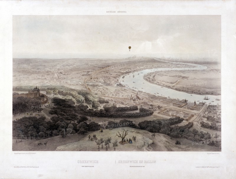 Greenwich, London, c1845. Artist: Jules Louis Arnout