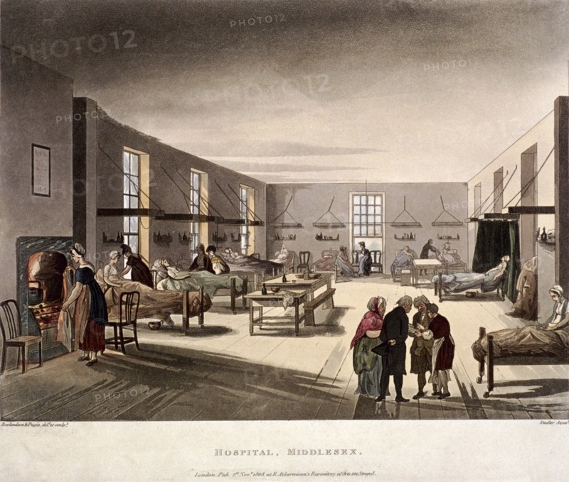 Mortimer Street, Marylebone, London, 1808. Artist: Joseph Constantine Stadler