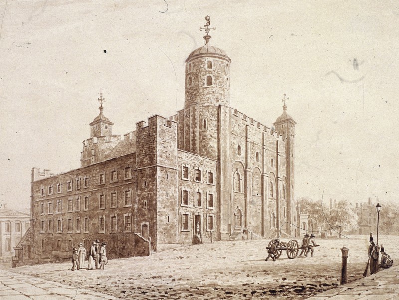 Tower of London, London, c1820. Artist: Frederick Nash