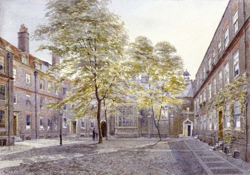 View of Staple Inn, London, 1882. Artist: John Crowther