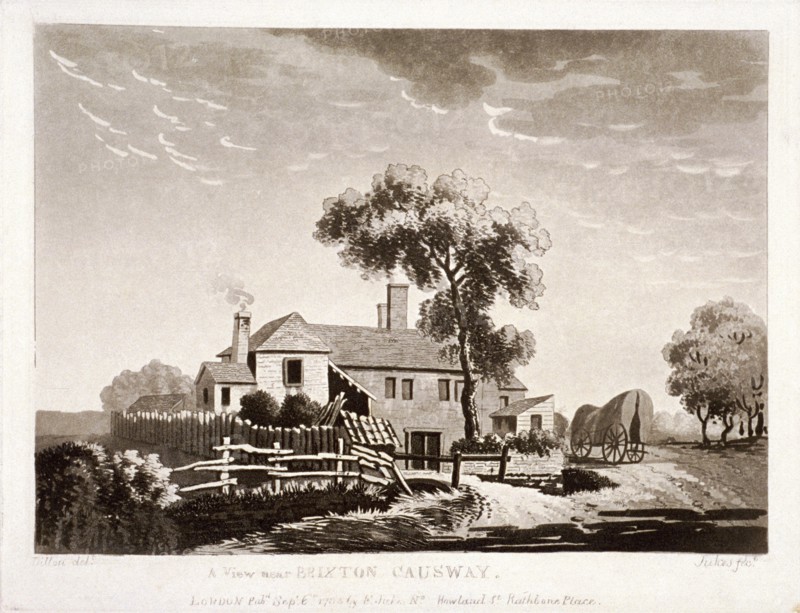 View near Brixton Causeway, Lambeth, London, 1785. Artist: Francis Jukes