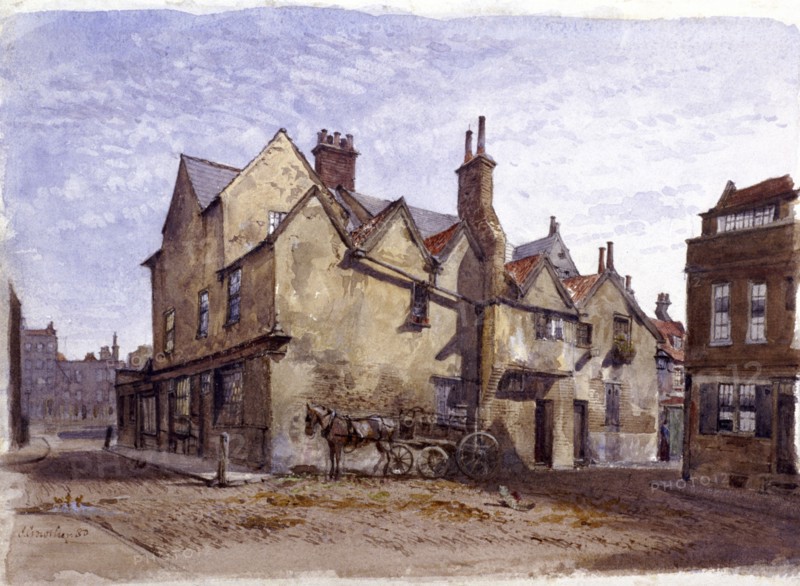 Cromwell House, Smithfield, London, 1880. Artist: John Crowther