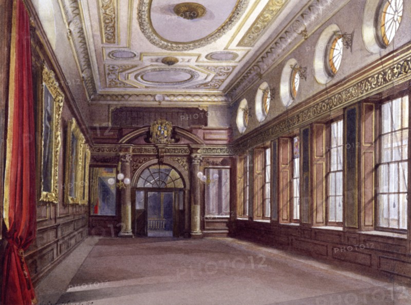 Interior of Tallow Chandlers' Hall, London, 1890. Artist: John Crowther
