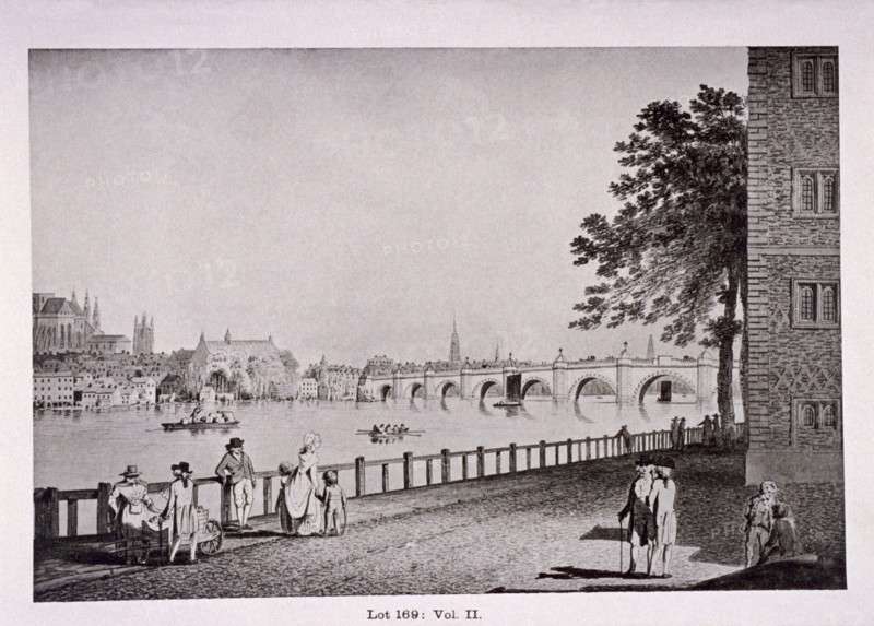 Westminster Bridge, London, (c1925?) Artist: Thomas Malton II