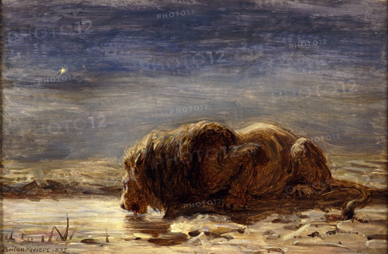 The king drinks, 1875. Artist: Briton Riviere