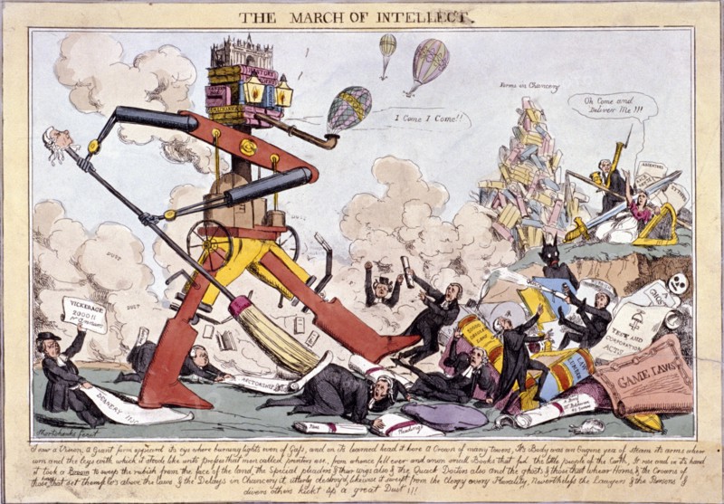 'The March of Intellect', (1828?). Artist: Robert Seymour