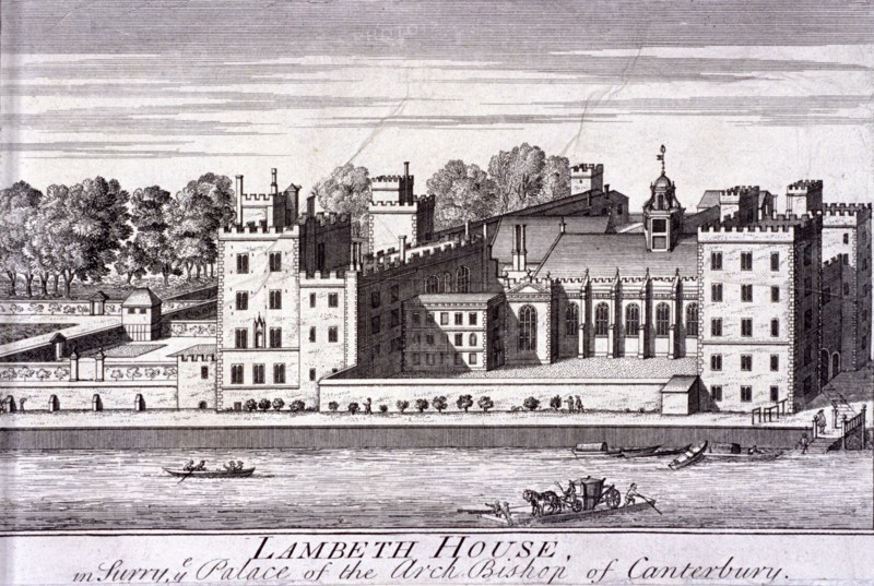 Lambeth Palace, London, c1720. Artist: Anon