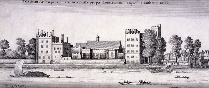 Lambeth Palace, London, 1647. Artist: Wenceslaus Hollar