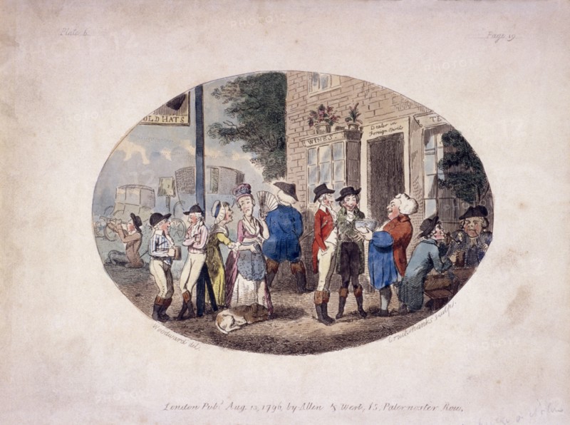 Old Hats Tavern, (Uxbridge, Middlesex?), 1796. Artist: Isaac Cruikshank