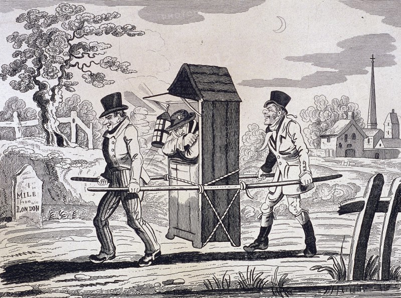 Satire on night watchmen, London, 1825. Artist: Anon