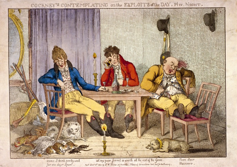 'Night', part IV of Cockneys contemplating on the exploits of the day, 1800. Artist: Anon