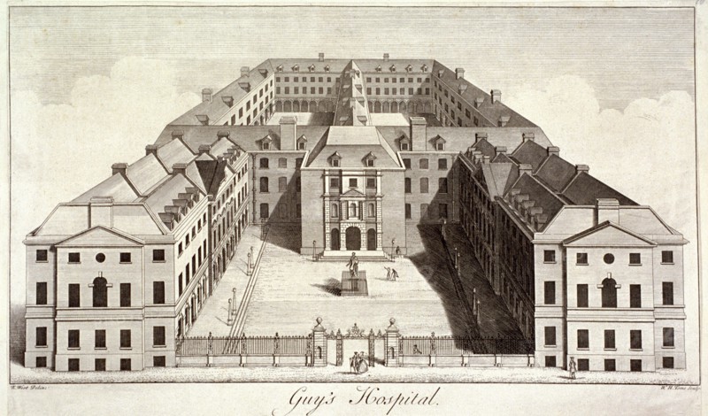 Guy's Hospital, Southwark, London, c1756. Artist: William Henry Toms