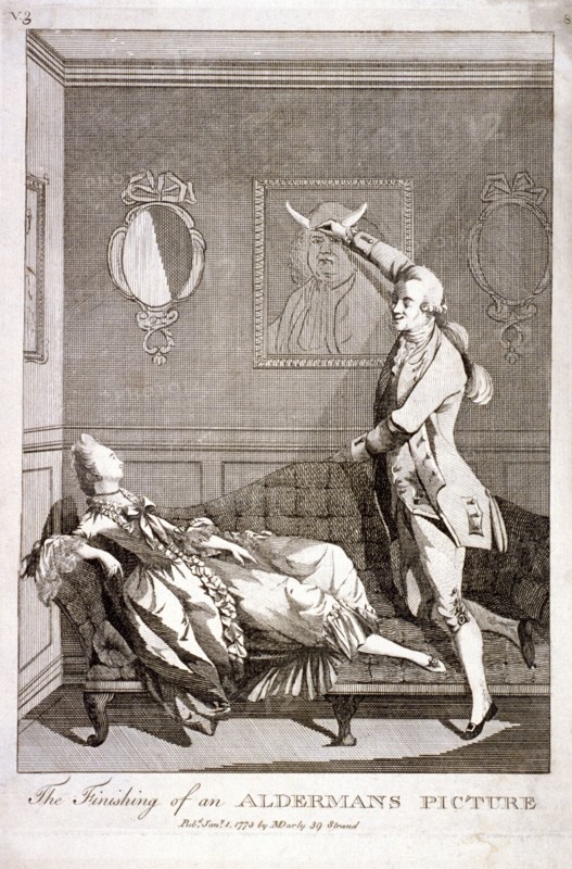 'The Finishing of an Alderman's Picture', 1773. Artist: Anon
