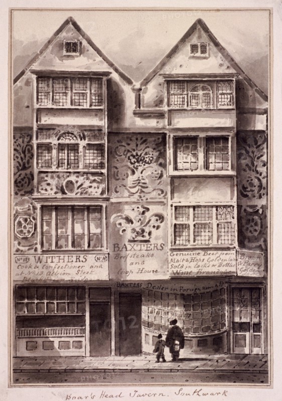 Borough High Street, Southwark, London, c1750. Artist: Anon