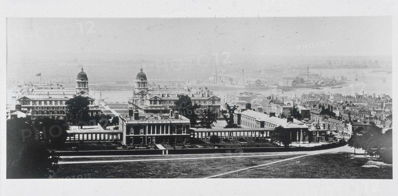 Greenwich and the Isle of Dogs from the Royal Observatory, London, 1970. Artist: Anon