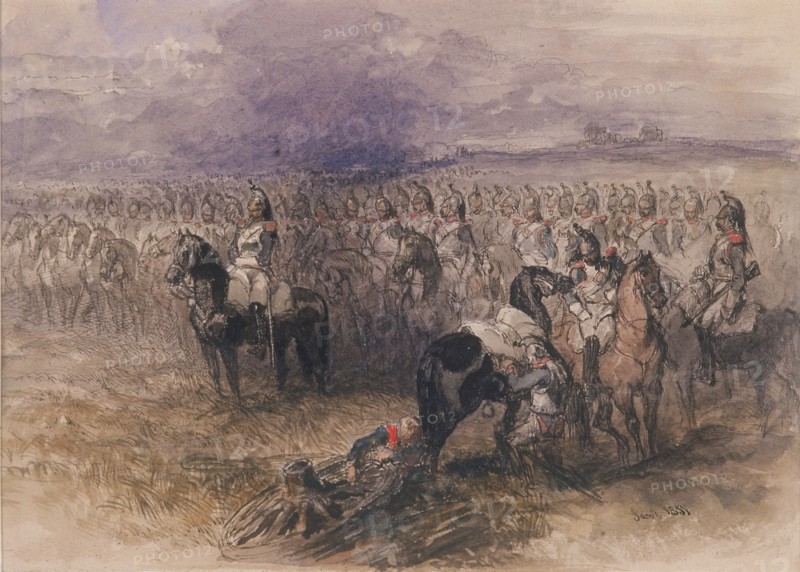 French cavalry, 1851. Artist: Sir John Gilbert