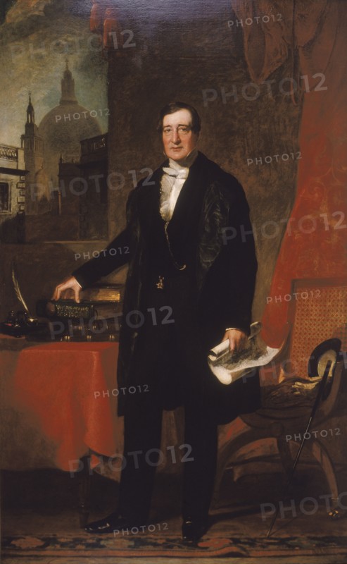 'James Bentley, Treasurer of St. Bartholomew's Hospital', 1848. Artist: John Preston Knight