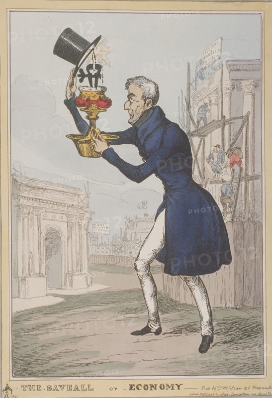 'The Saveall, or Economy', 1828. Creator: William Heath.