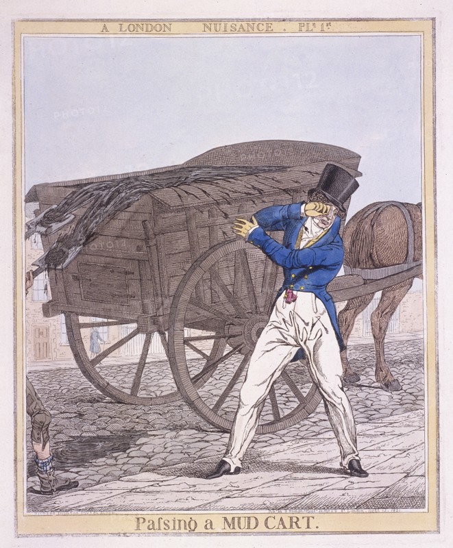 'Passing a Mud Cart', 1821. Artist: Richard Dighton
