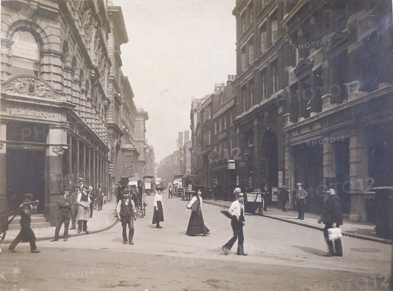 Whitecross Street from Fore Street, London, c1920. Artist: Anon