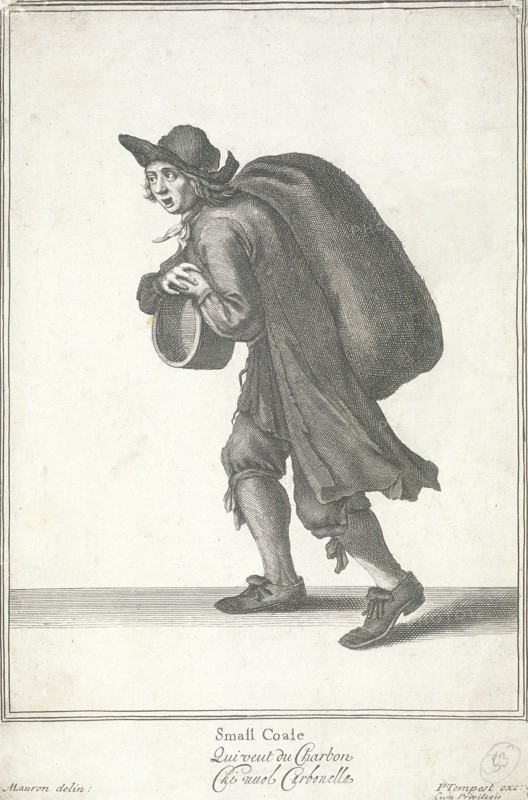 'Small Coale', Cries of London, (c1688?). Artist: Pierce Tempest