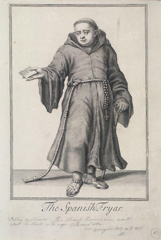 'The Spanish Fryar', Cries of London, (c1688?). Artist: Pierce Tempest