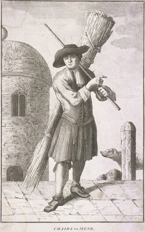 'Chairs to Mend', Cries of London, c1750. Artist: JM